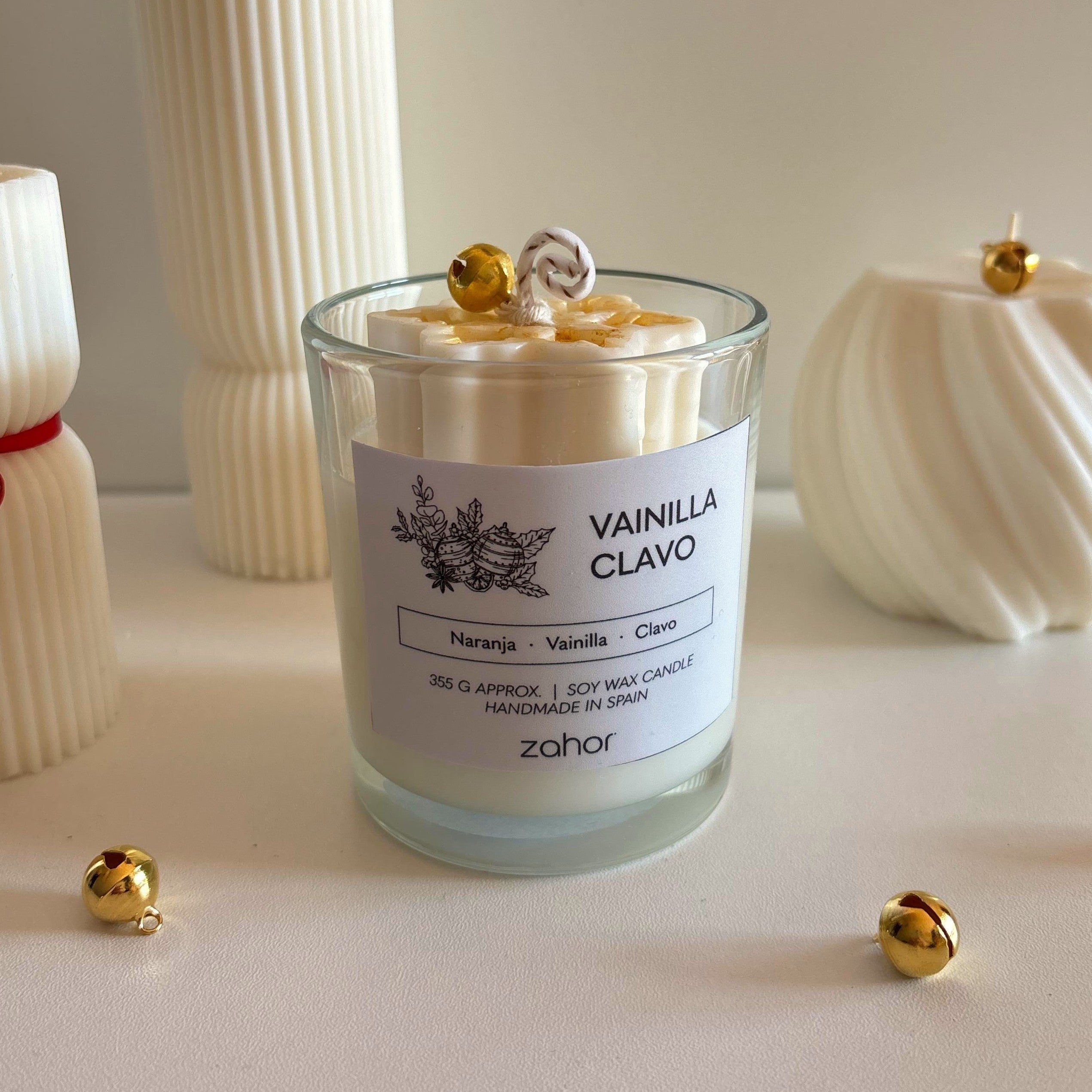 Vela Navideña Vainilla y Clavo